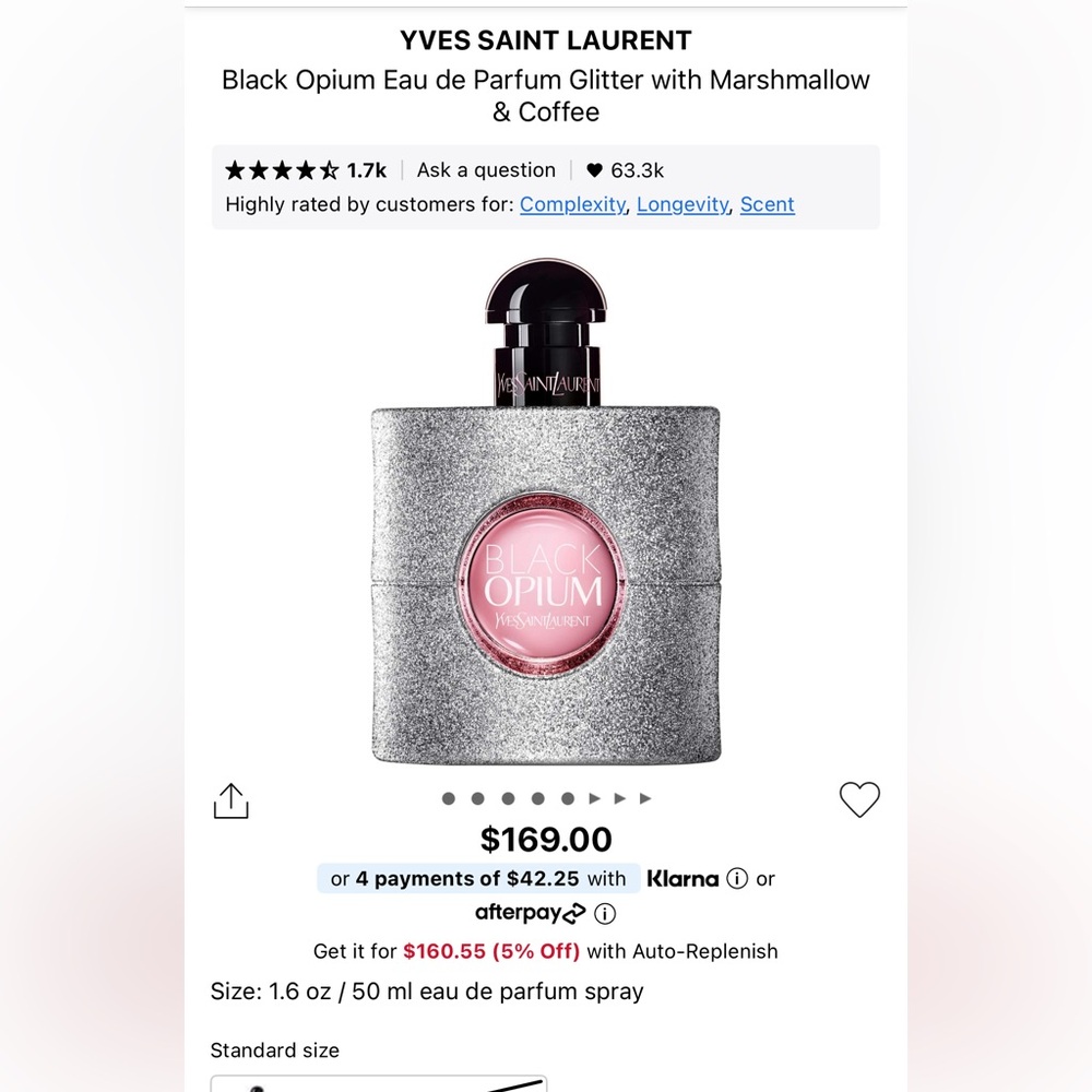 Yves Saint Laurent Black Opium Glitter Edition Perfume